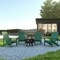 Flash Furniture Star and Moon Fire Pit with 4 Green Adirondack Chairs JJ-C145014-32D-GRN-GG - alternate 1